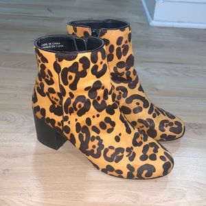 Urban Outfitters Leopard Print Booties